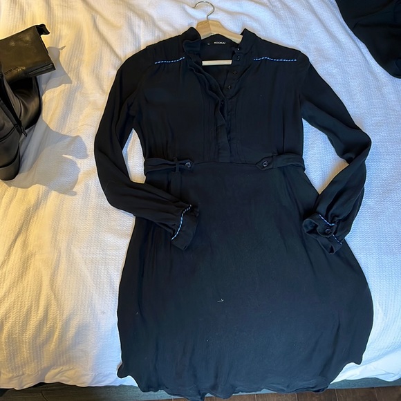 KOOKAI BLACK DRESS over the knee - Picture 1 of 5